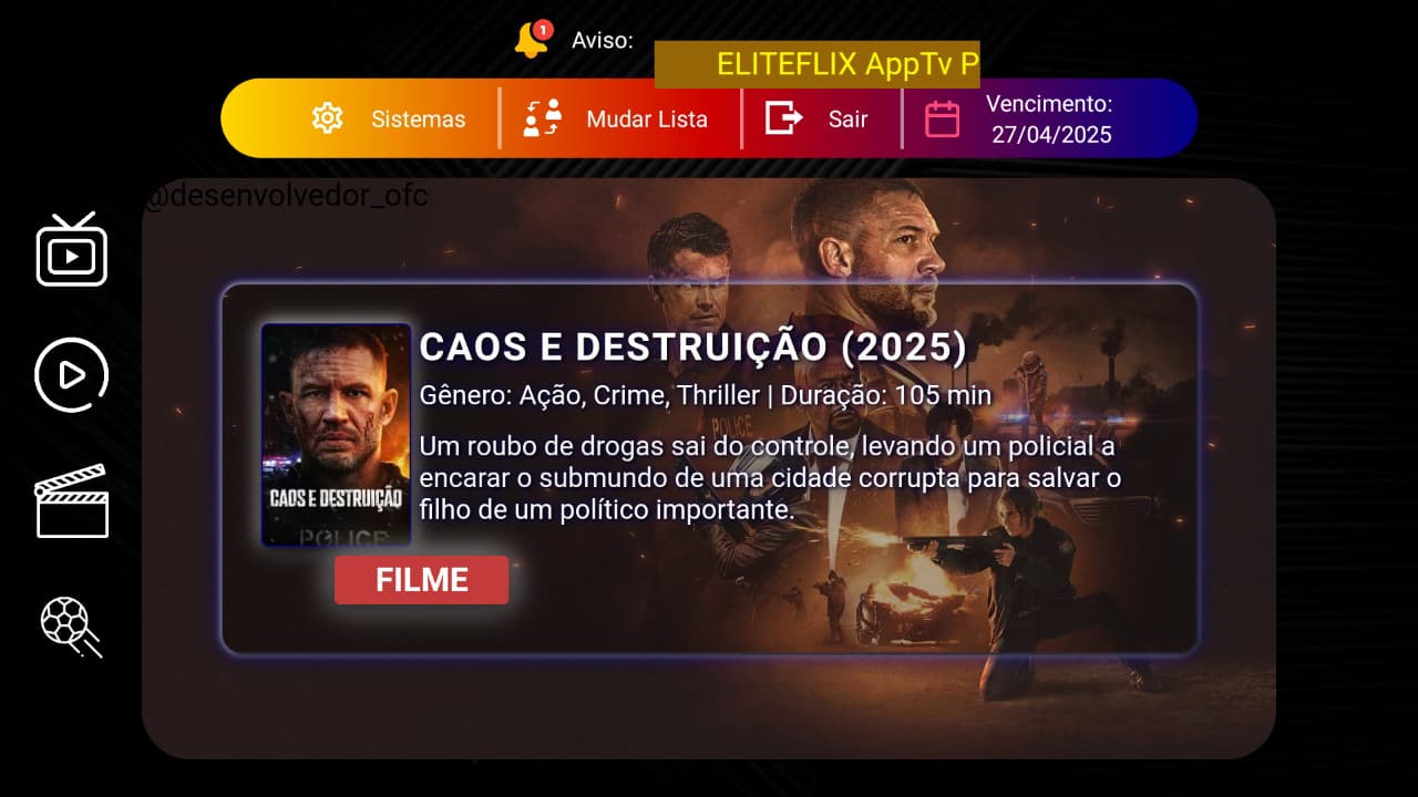 Exemplo App de Streaming
